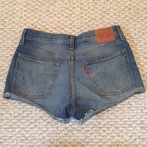 Levi denim shorts 501